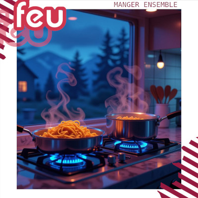deux casseroles sur le feu