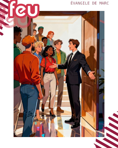 un homme accueille une diversité de personnes chez lui