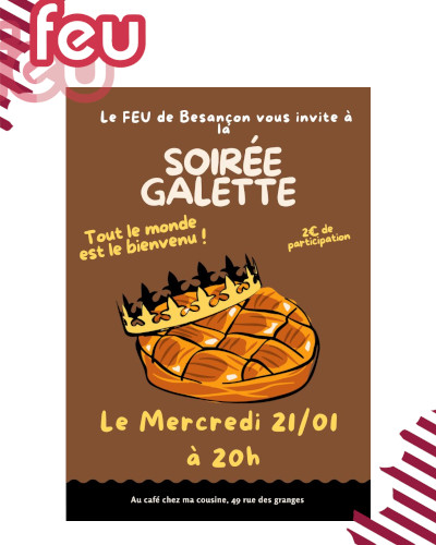 une galette et une couronne